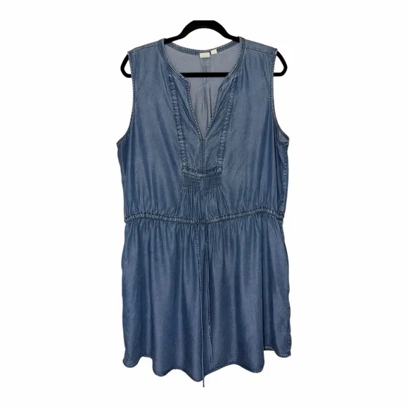GAP Light Blue Chambray Dress - Picture 10 of 11